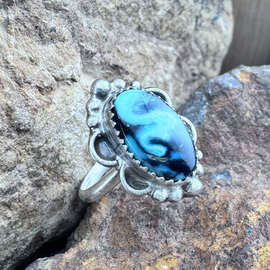 Variscite Ring by Mary Tso