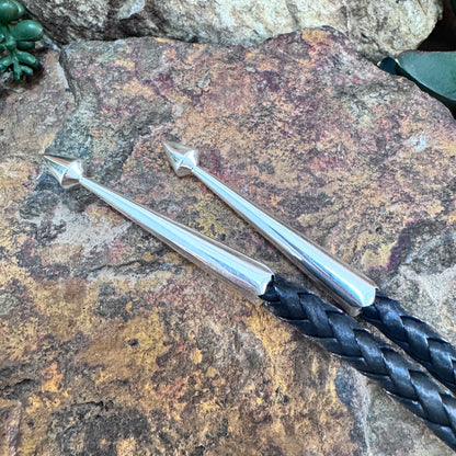 David Rosales Shadow Peak Inlaid Sterling Silver Bolo Tie