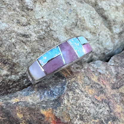 David Rosales Make Me Blush Inlaid Sterling Silver Ring