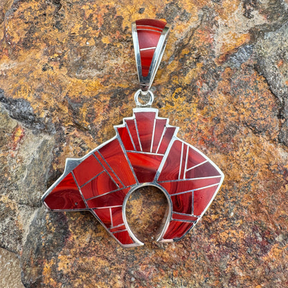 David Rosales Rosarita and Pristine Sterling Silver Reversible Pendant Bear