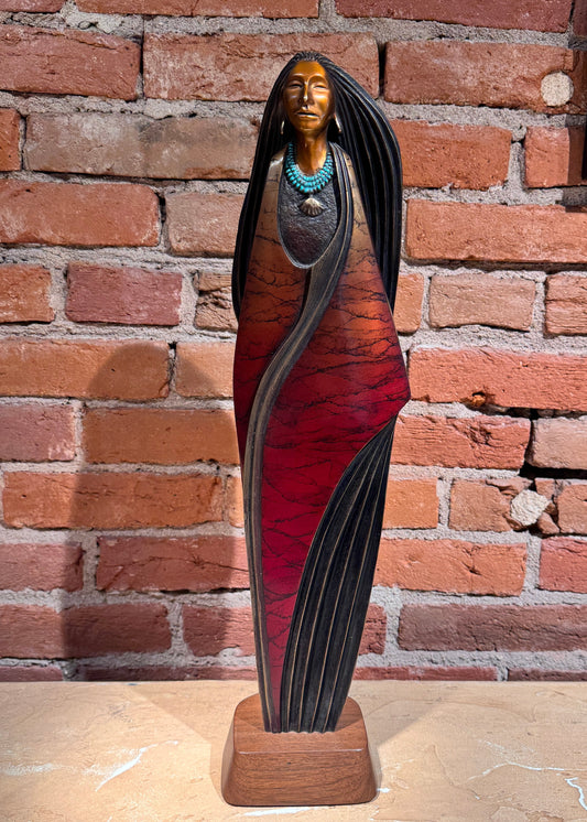 Voice of the Clay Spirit By Cliff Fragua, Jemez Pueblo, Native American Sculptor