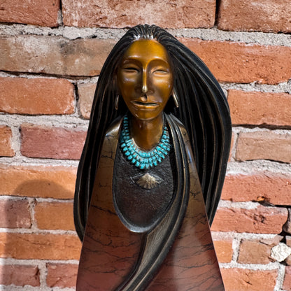 Voice of the Clay Spirit By Cliff Fragua, Jemez Pueblo, Native American Sculptor