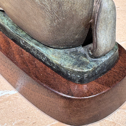 Piñon Harvest By Cliff Fragua, Jemez Pueblo, Native American Sculptor