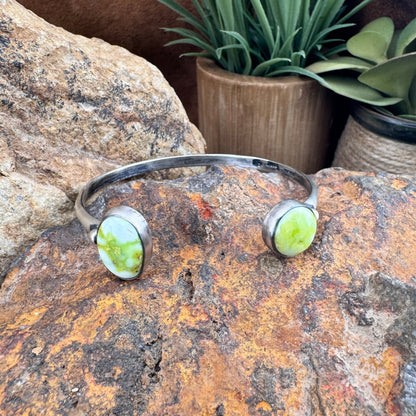 Palomino Variscite Sterling Silver Bracelet by Ray Coriz