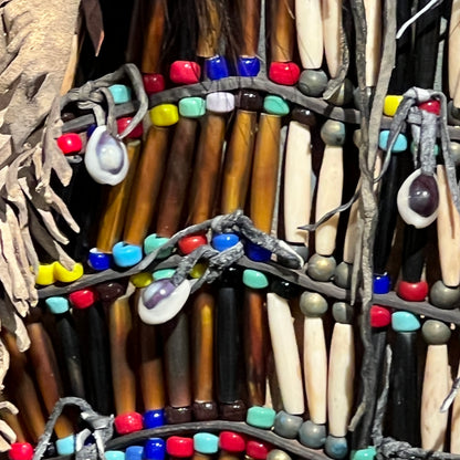 Dog Soldier VI Native American Style Spirit Mask by Cindy Jo Popejoy