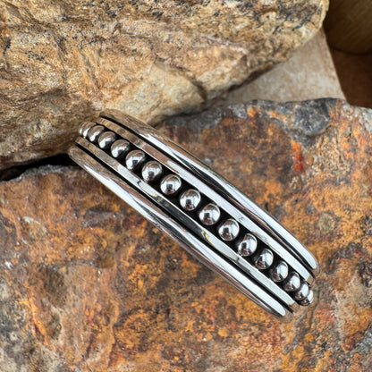 Sterling Silver Center Dot Bracelet by Artie Yellowhorse