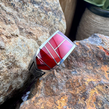David Rosales Rosarita Inlaid Sterling Silver Ring