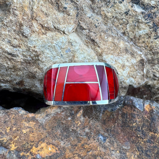 David Rosales Rosarita Inlaid Sterling Silver Ring