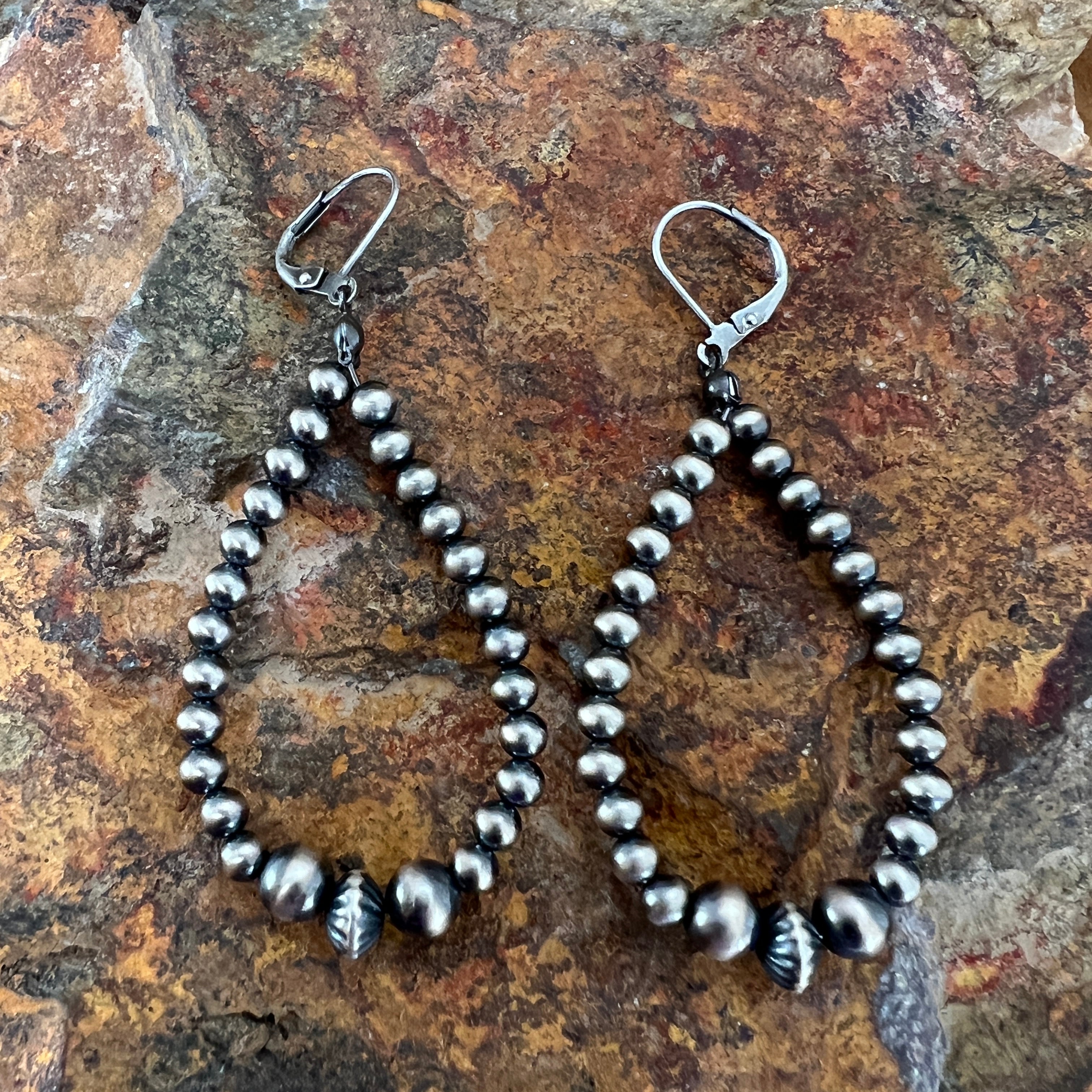 Beaded Earrings - Navajo Aztec – Whoa Nelly Gift & Apparel