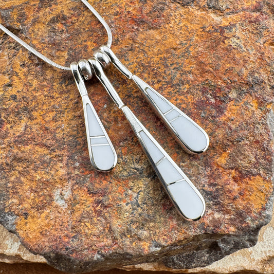 David Rosales Pristine Inlay Sterling Silver Necklace