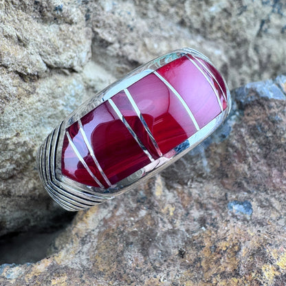 David Rosales Rosarita Inlaid Sterling Silver Ring