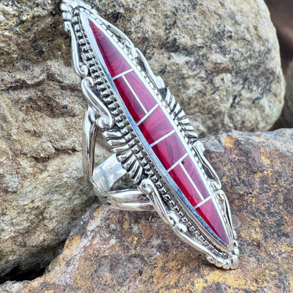 David Rosales Rosarita Inlaid Sterling Silver Ring