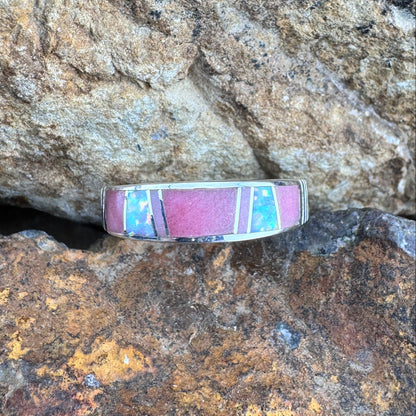 David Rosales Make Me Blush Inlaid Sterling Silver Ring