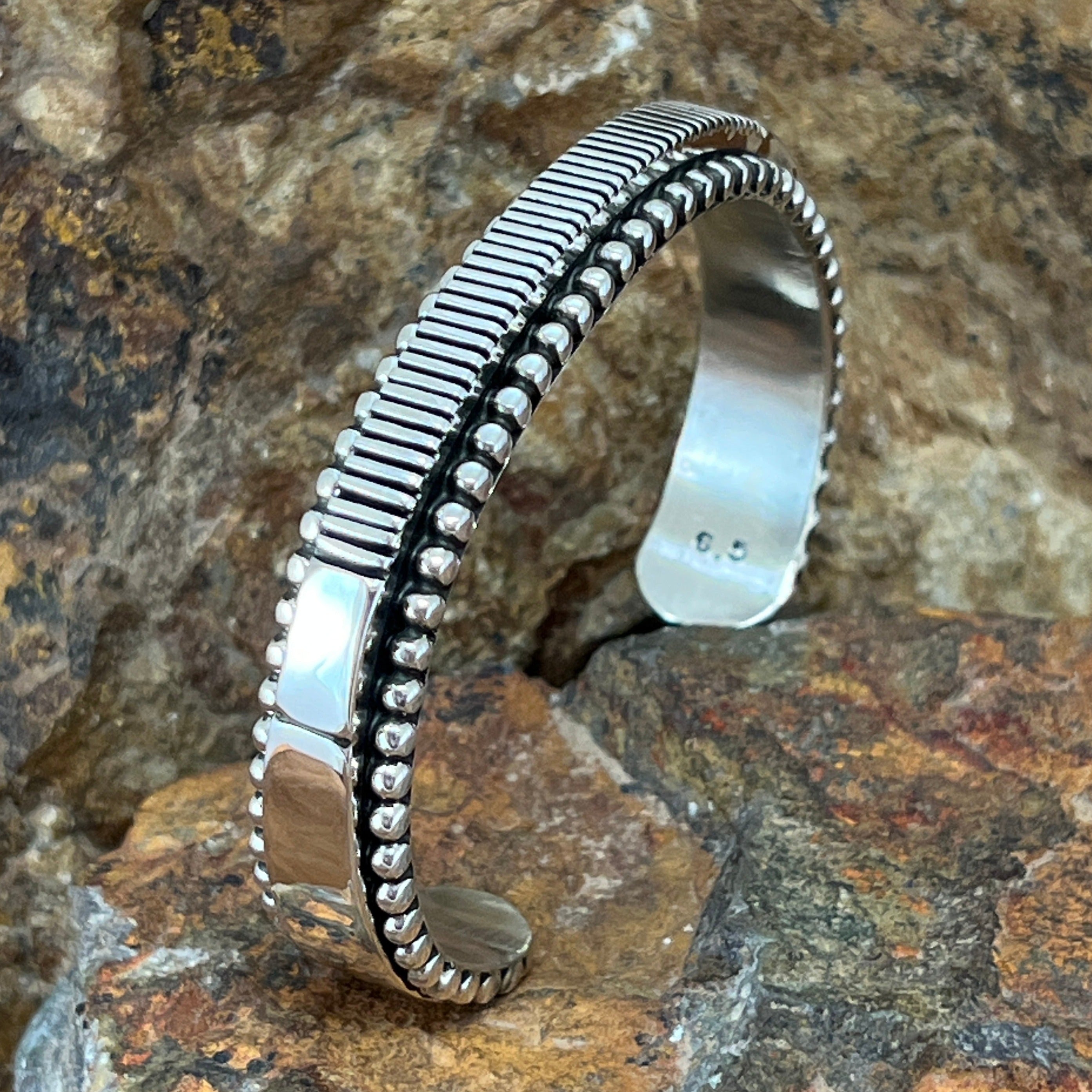 Sterling Silver Cuff Bracelet by Jonathan Nez – Black Arrow Native