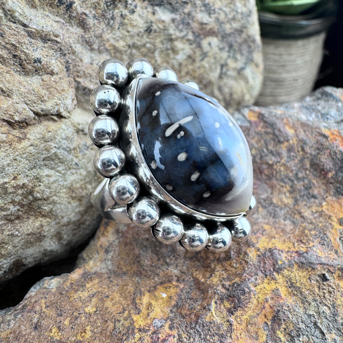 Palm Wood Ring by Artie Yellowhorse