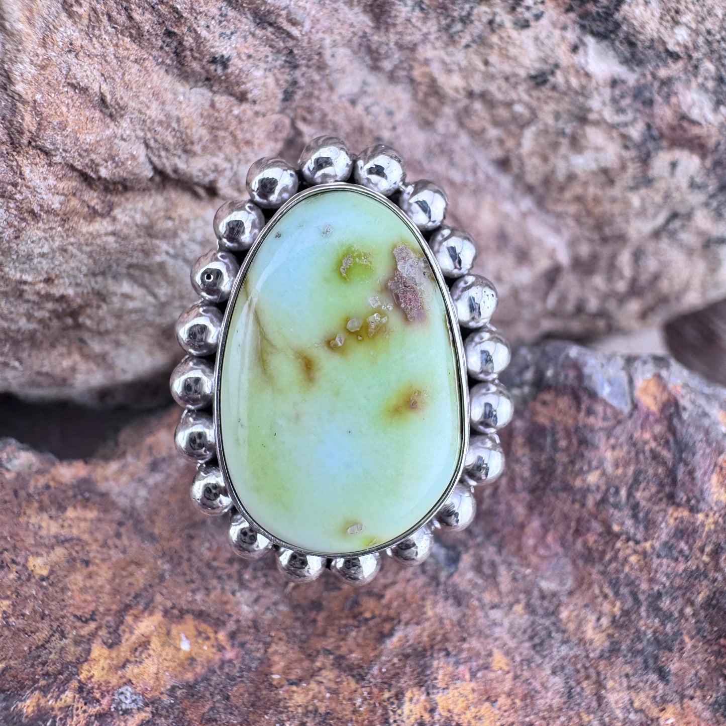 Palomino Sterling Silver Ring by Artie Yellowhorse