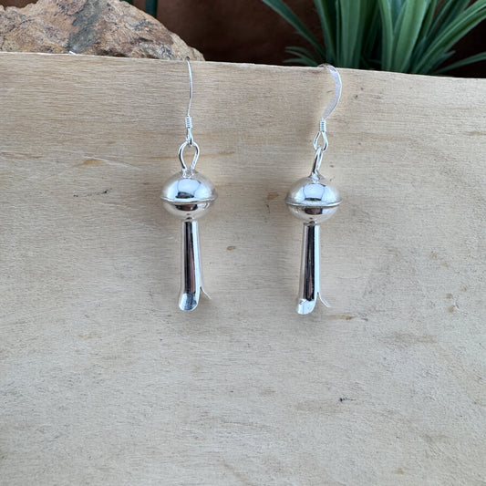 Sterling Silver Squash Blossom Earrings by Hailee Tabaha