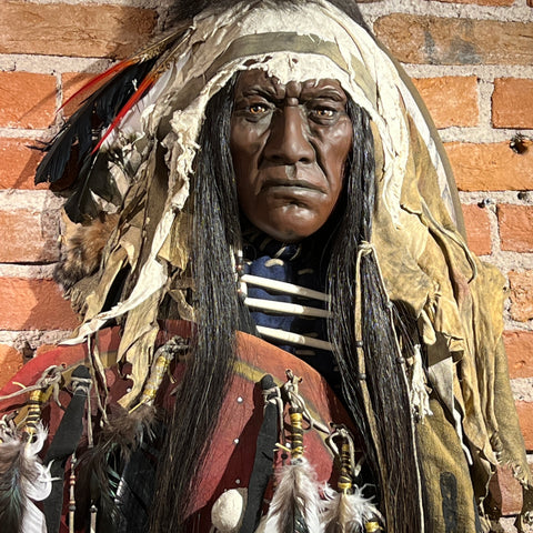 Red Wolf Native American Style Spirit Mask by Cindy Jo Popejoy
