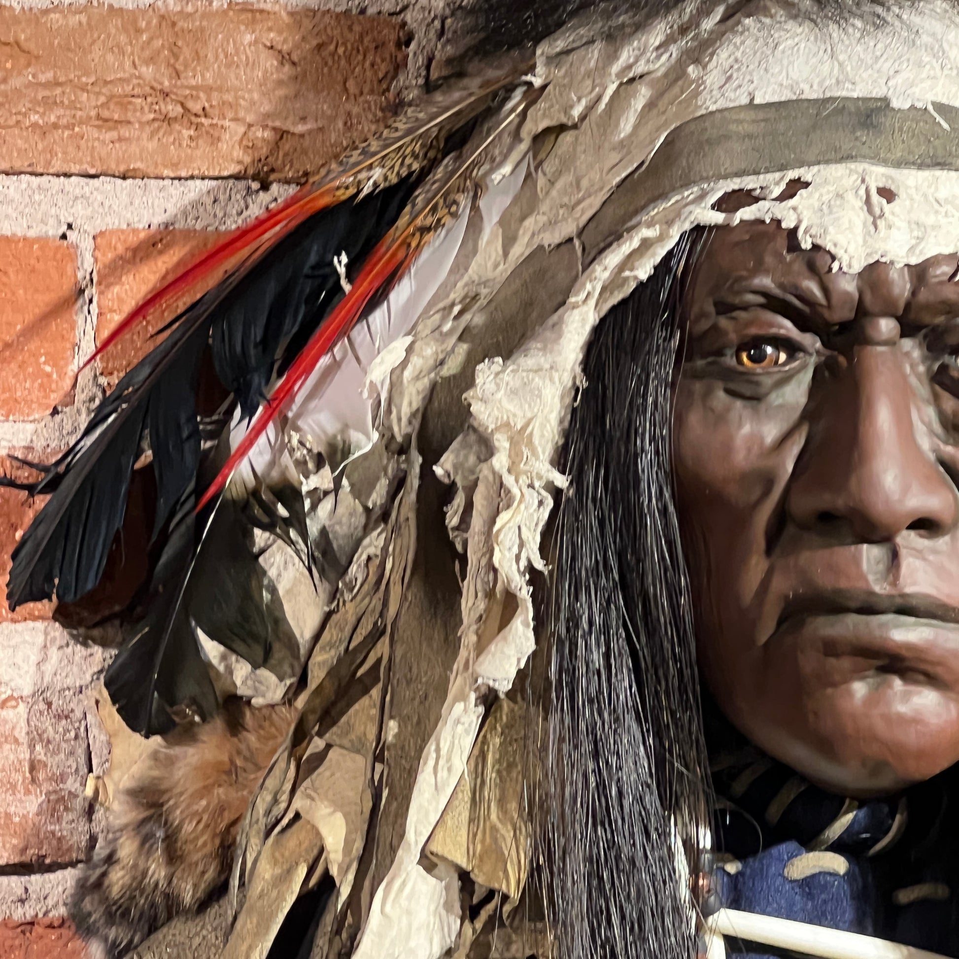 Red Wolf Native American Style Spirit Mask by Cindy Jo Popejoy