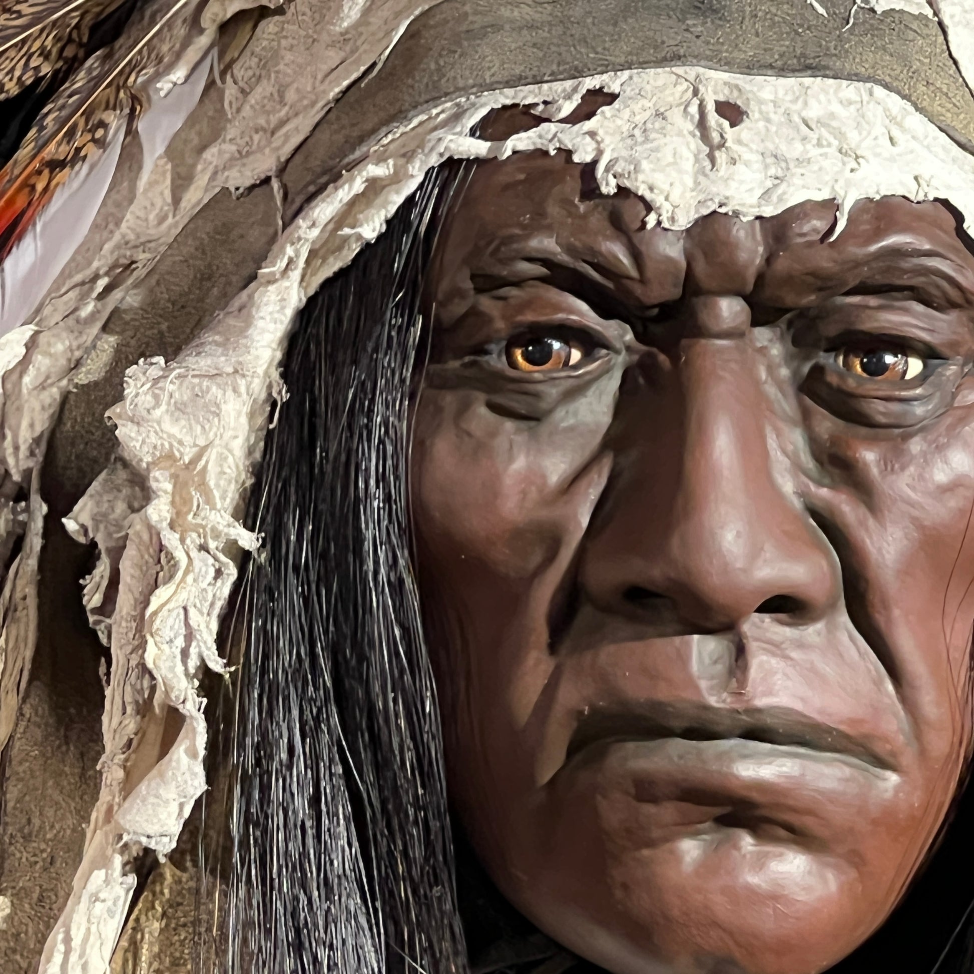 Red Wolf Native American Style Spirit Mask by Cindy Jo Popejoy