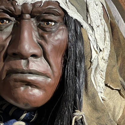 Red Wolf Native American Style Spirit Mask by Cindy Jo Popejoy