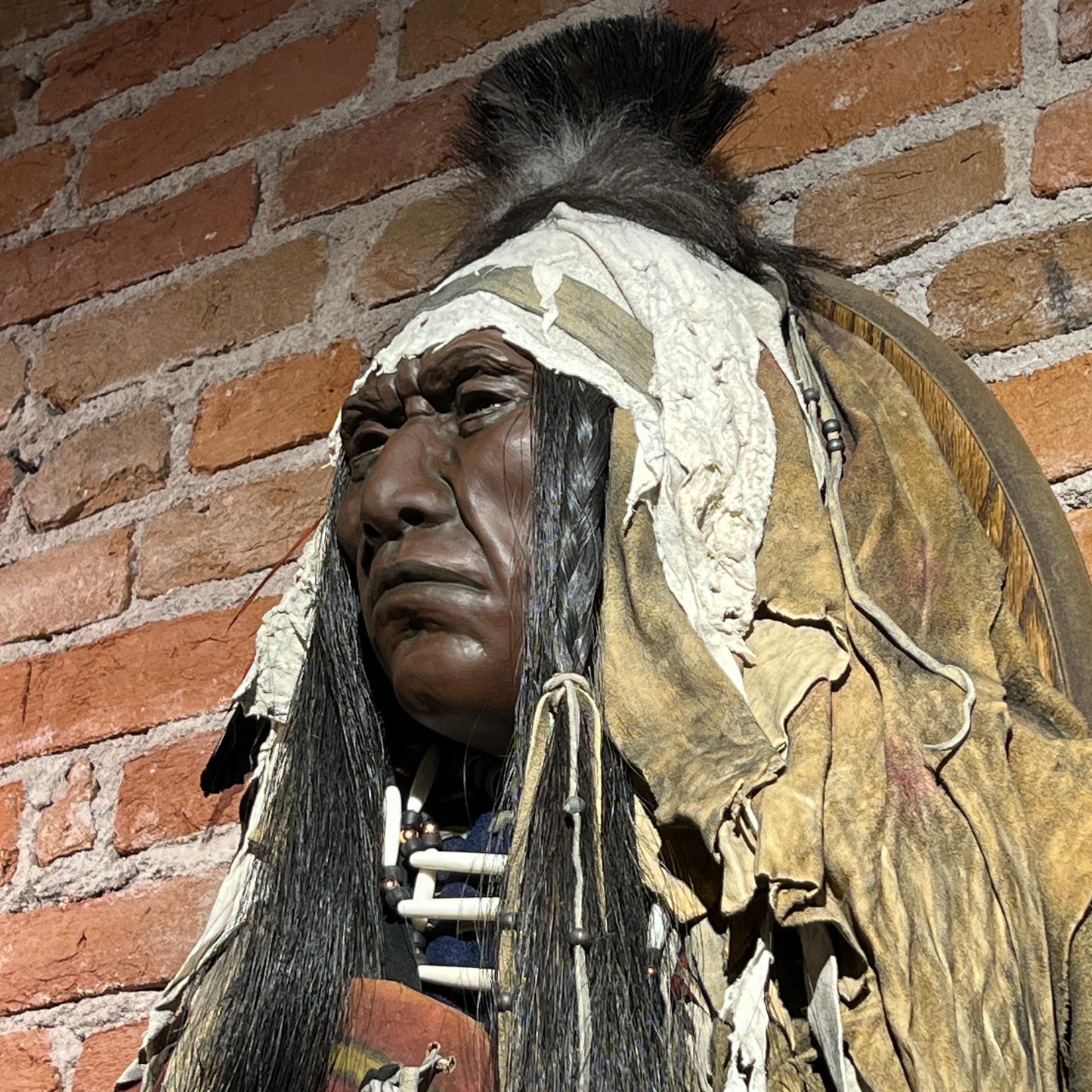 Red Wolf Native American Style Spirit Mask by Cindy Jo Popejoy