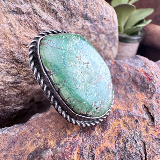 Vintage Turquoise Ring - Size 7.25 - Estate