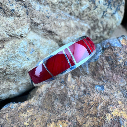 David Rosales Rosarita Inlaid Sterling Silver Ring