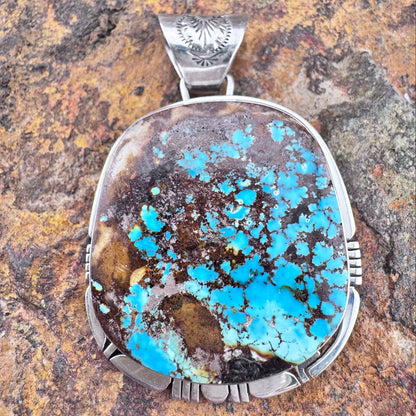 Vintage Boulder Turquoise Pendant - Estate