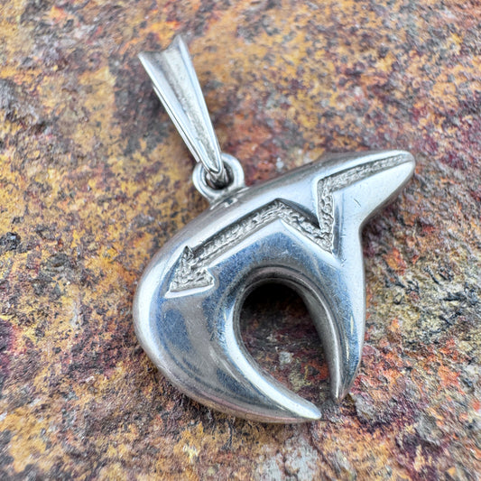 Vintage Reversable Bear Pendant - Estate