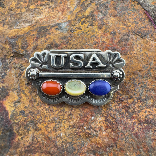 Vintage Patriotic Pin - L.B. Hallmark - Estate