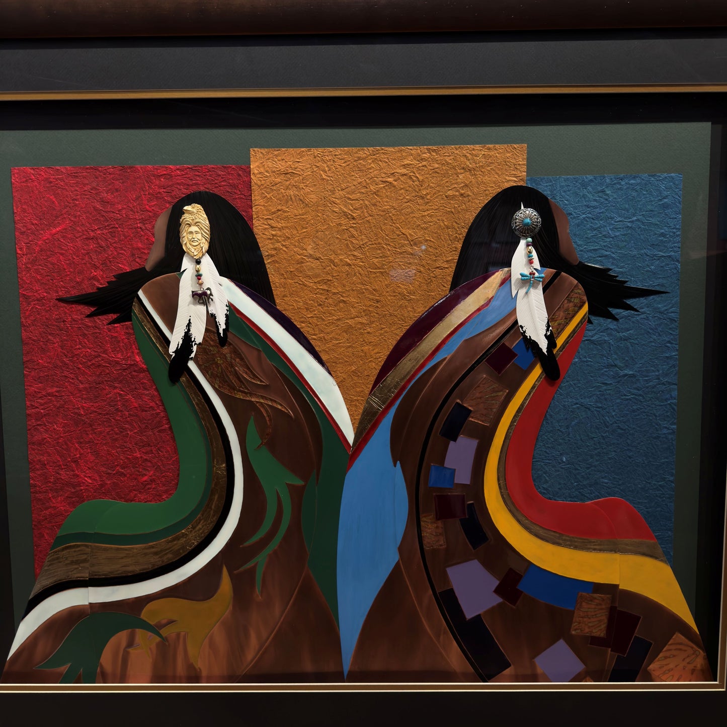 Contemporary Copper Art Oberkirsch Design - Double Shaman