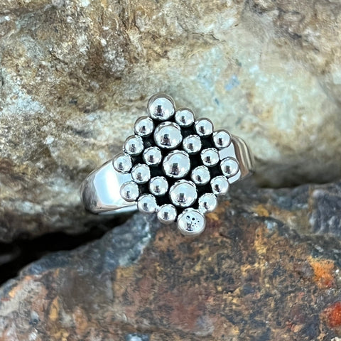 Sterling Silver Ring by Artie Yelowhorse Size 7.75