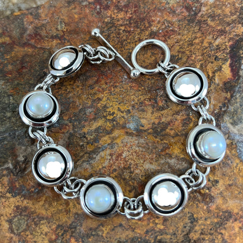 Sterling Silver Link Bracelet by Artie Yellowhorse