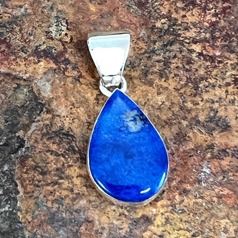 Lapis Sterling Silver Pendant by Cathy Webster