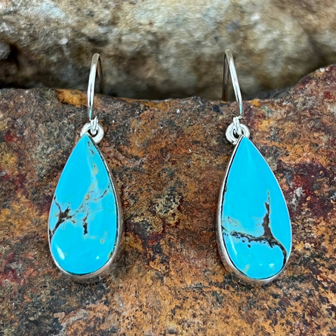 Sonoran Gold Turquoise Sterling Silver Earrings by Cathy Webster