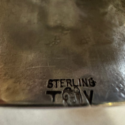 Sterling Silver cuff bracelet, crafted by the talented Navajo artist Toadlena