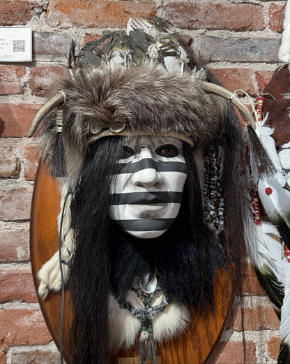 The Medicine Man Native American Style Spirit Mask by Cindy Jo Popejoy - Estate