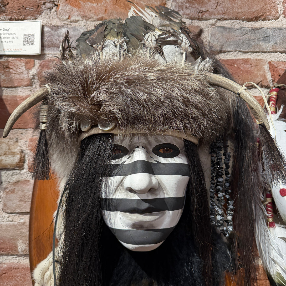The Medicine Man Native American Style Spirit Mask by Cindy Jo Popejoy - Estate