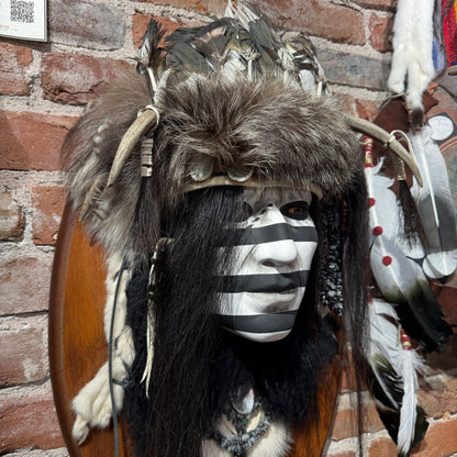 The Medicine Man Native American Style Spirit Mask by Cindy Jo Popejoy - Estate