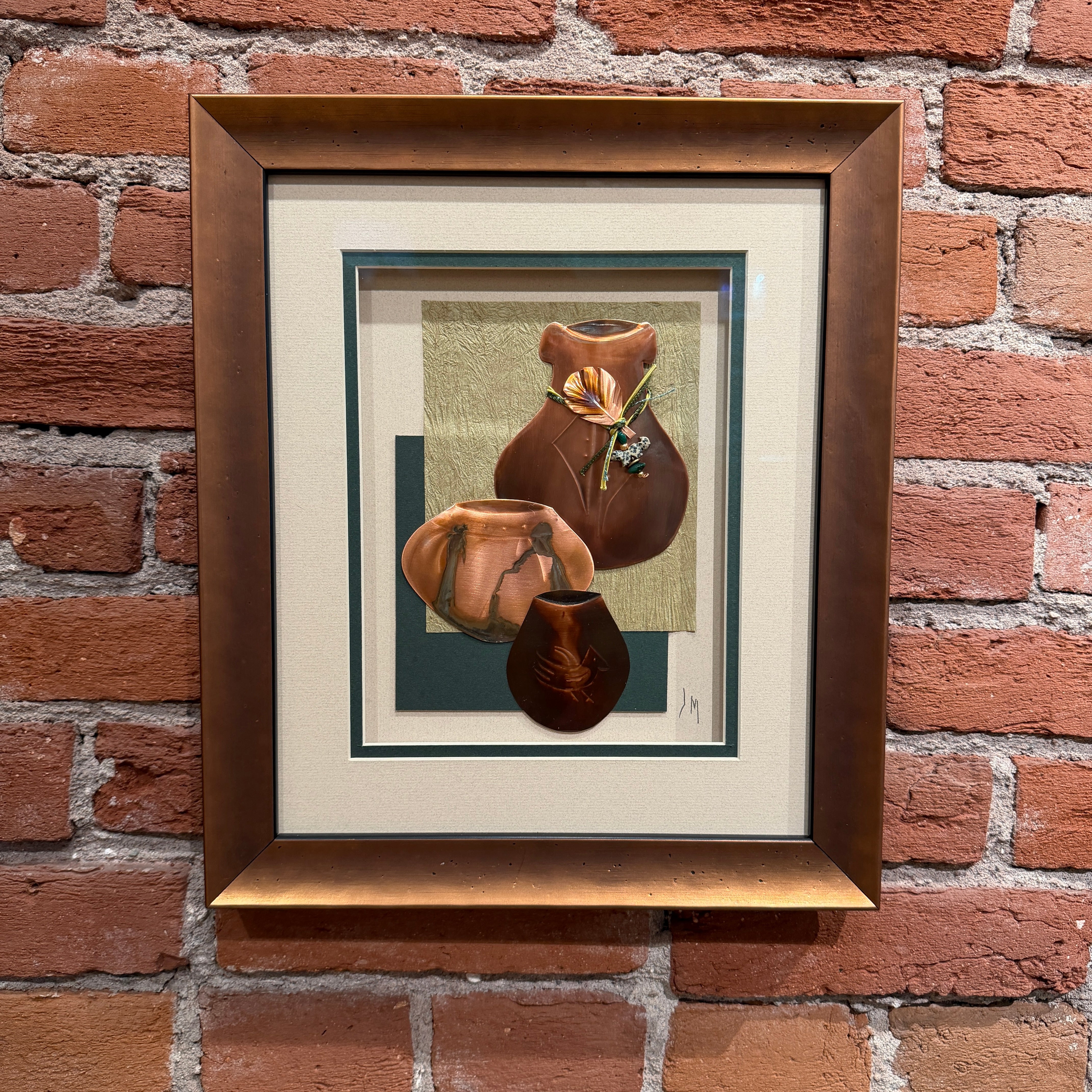 Contemporary Copper Art Oberkirsch Design - Pots 10x12 | Black