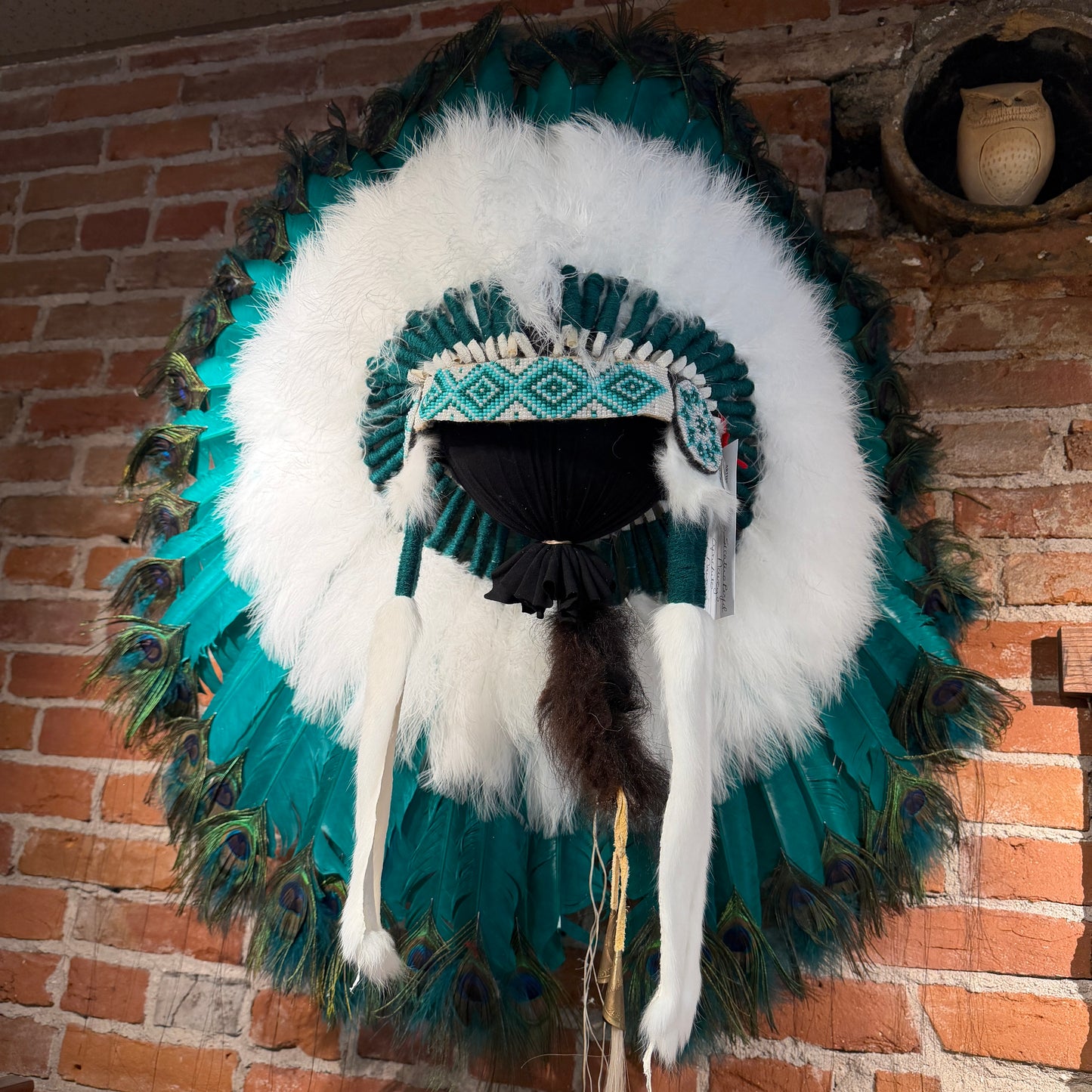 Peacock Eye Headdress by Navajo Artists – Black Arrow Native American Jewelry & Art