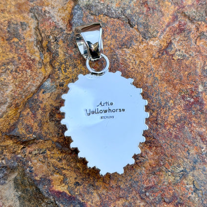 Peanut Wood Pendant by Artie Yellowhorse