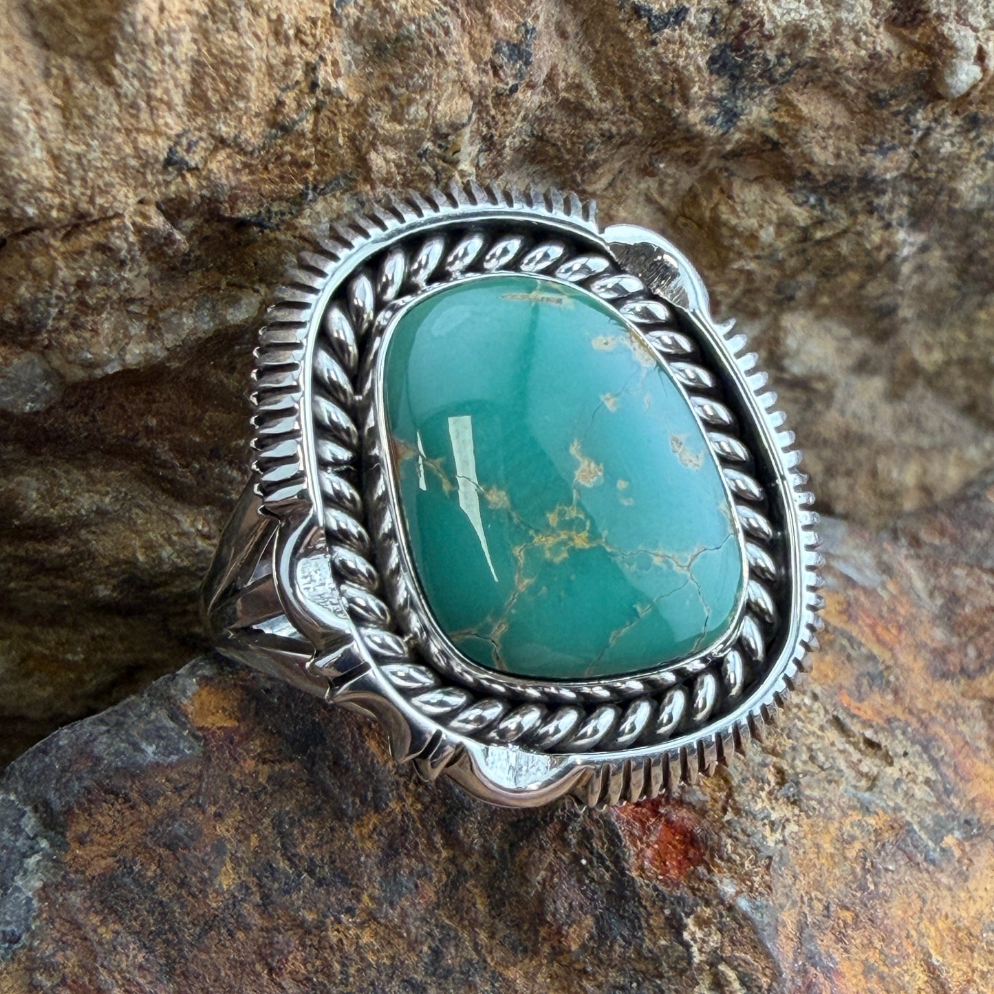 Royston Turquoise Ring by Henry Chackeel