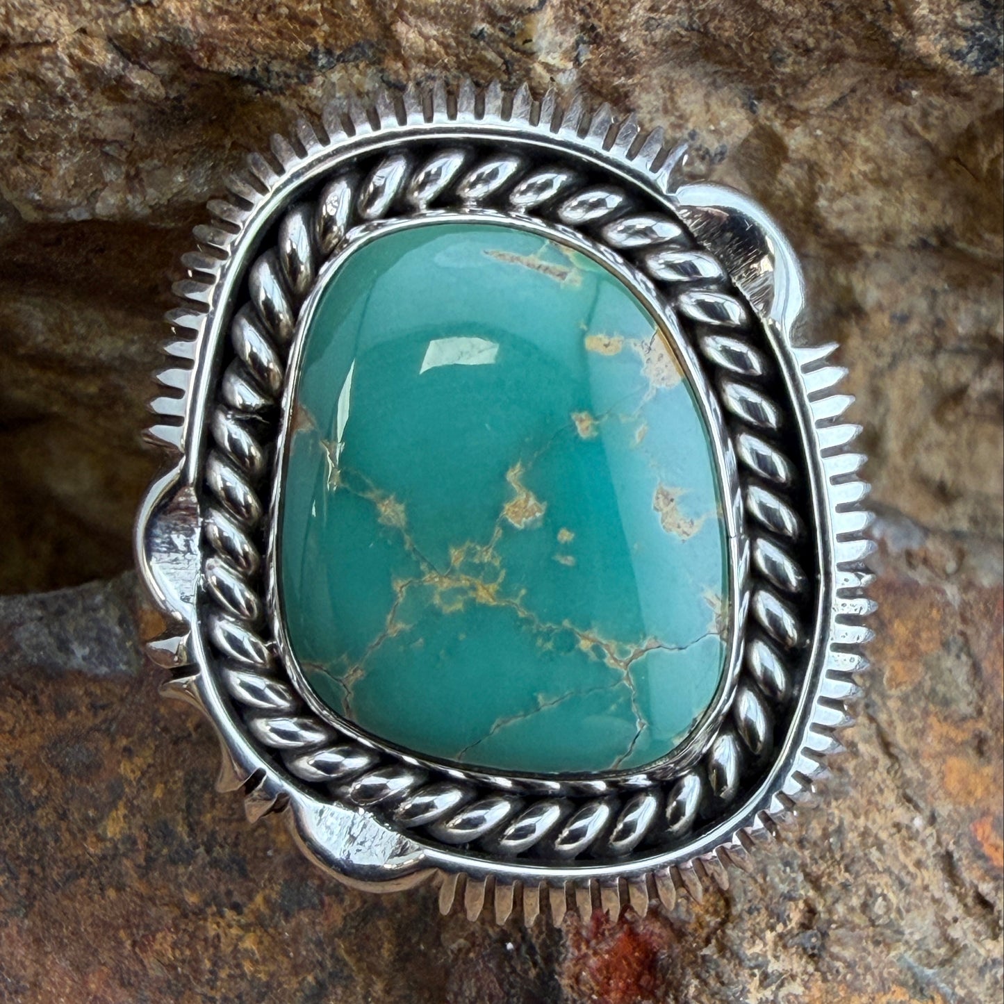 Royston Turquoise Ring by Henry Chackeel