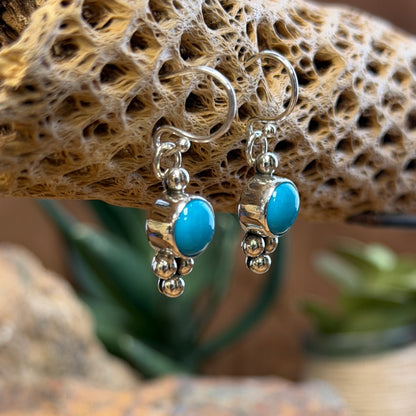 Sleeping Beauty Turquoise Earrings by Artie Yellowhorse