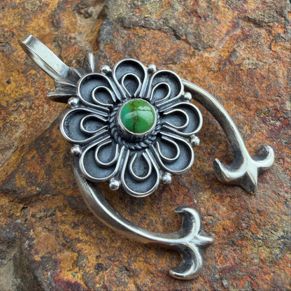 Sonoran Gold Flower Naja Pendant by Evangeline Enoah