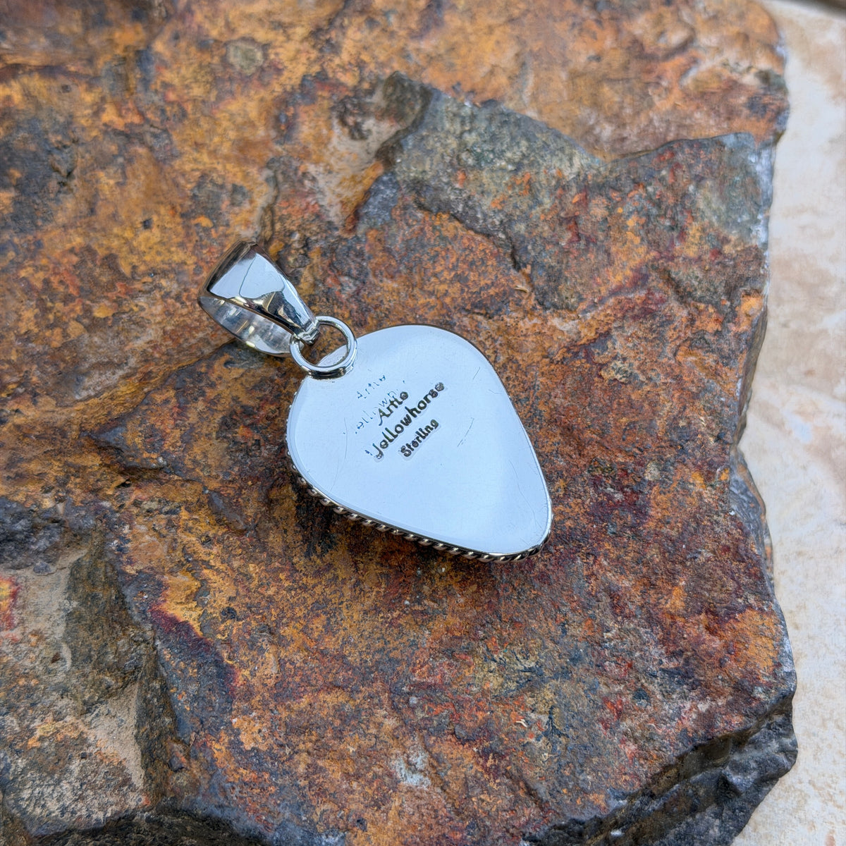 underside view of pendant
