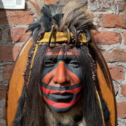 Two Bears Spirit Mask by Cindy Jo Popejoy-Estate