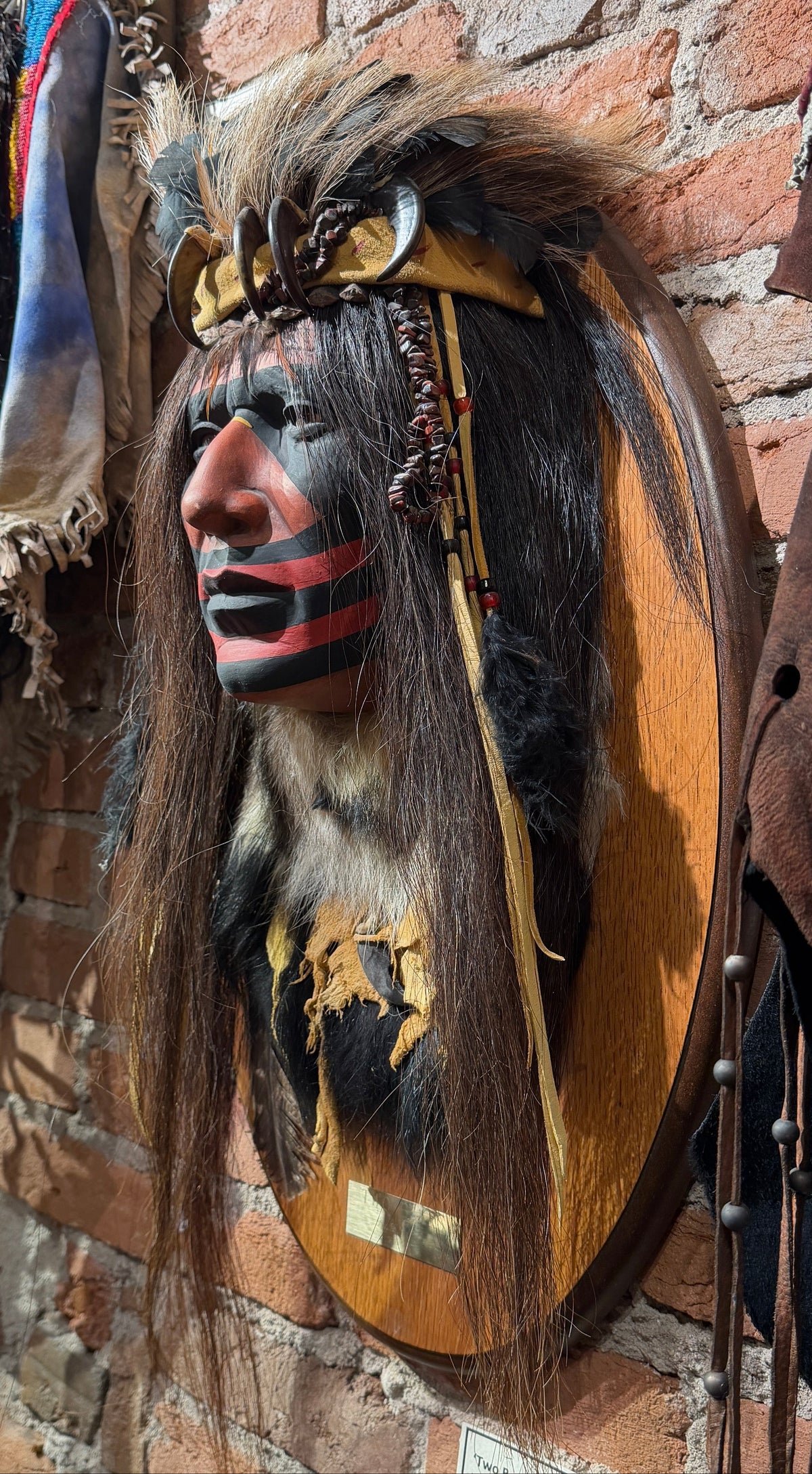 Two Bears Spirit Mask by Cindy Jo Popejoy-Estate